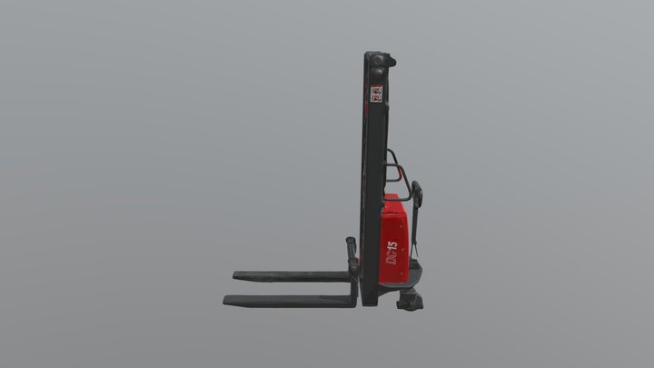 HELI CBS Semi-Electric Pallet Stacker 3D Model