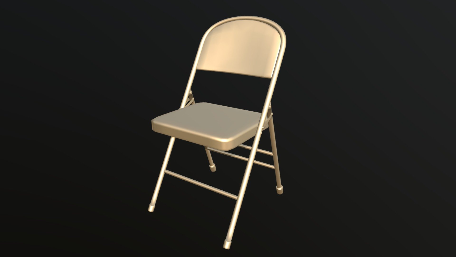 Cushion Folding Chair - 3D Model by dcbittorf