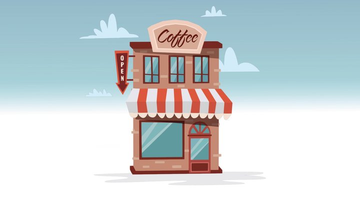 Coffee shop 3D Model