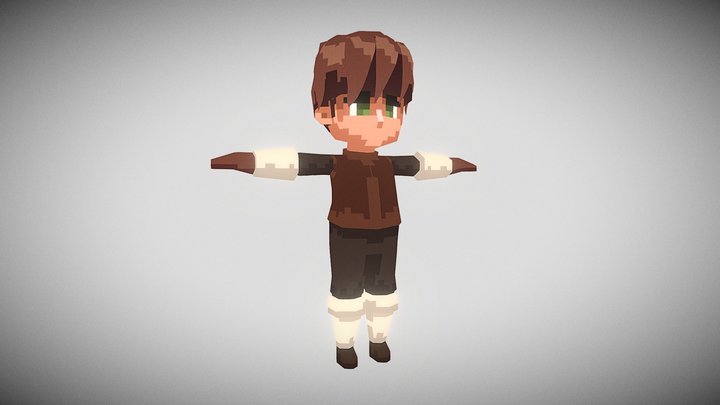 Pixel Art Texture Experiment 3D Model