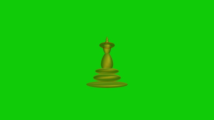 Шахматная королева 3D Model