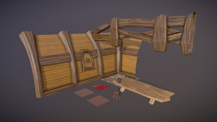 Modular Fantasy Assets 3D Model