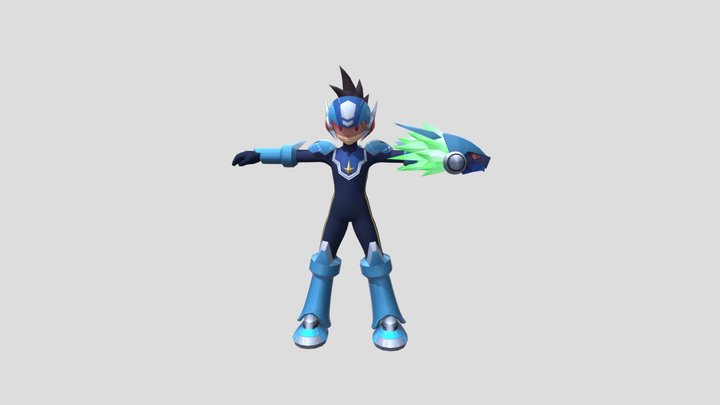Star_force_megaman__mmxd_obj_convert_by_tryt 3D Model