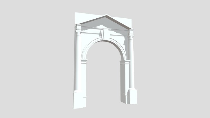 Eingang Polizeipräsidium 3D Model