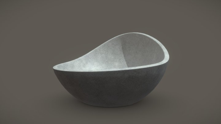 Stone Bowl 3D Model