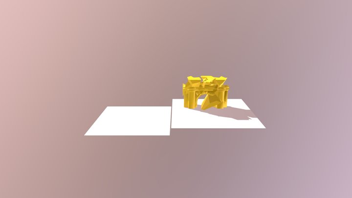 Gate Explosion 3D Model
