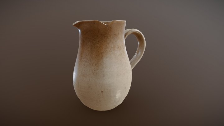 Clay Pot low-poly (game-ready) 3D Model