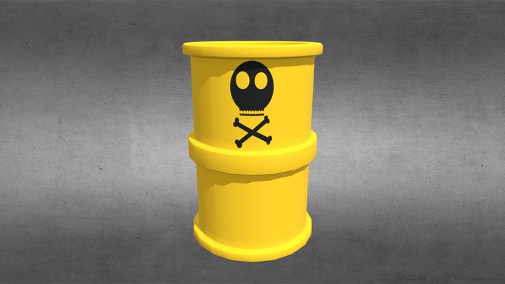 Silly Waste Drum 3D Model