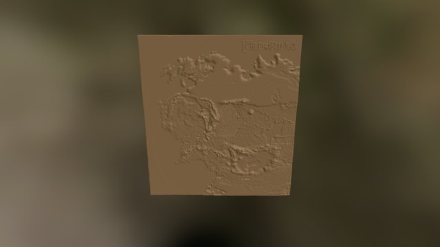 Middle Earth Topo 3D Model
