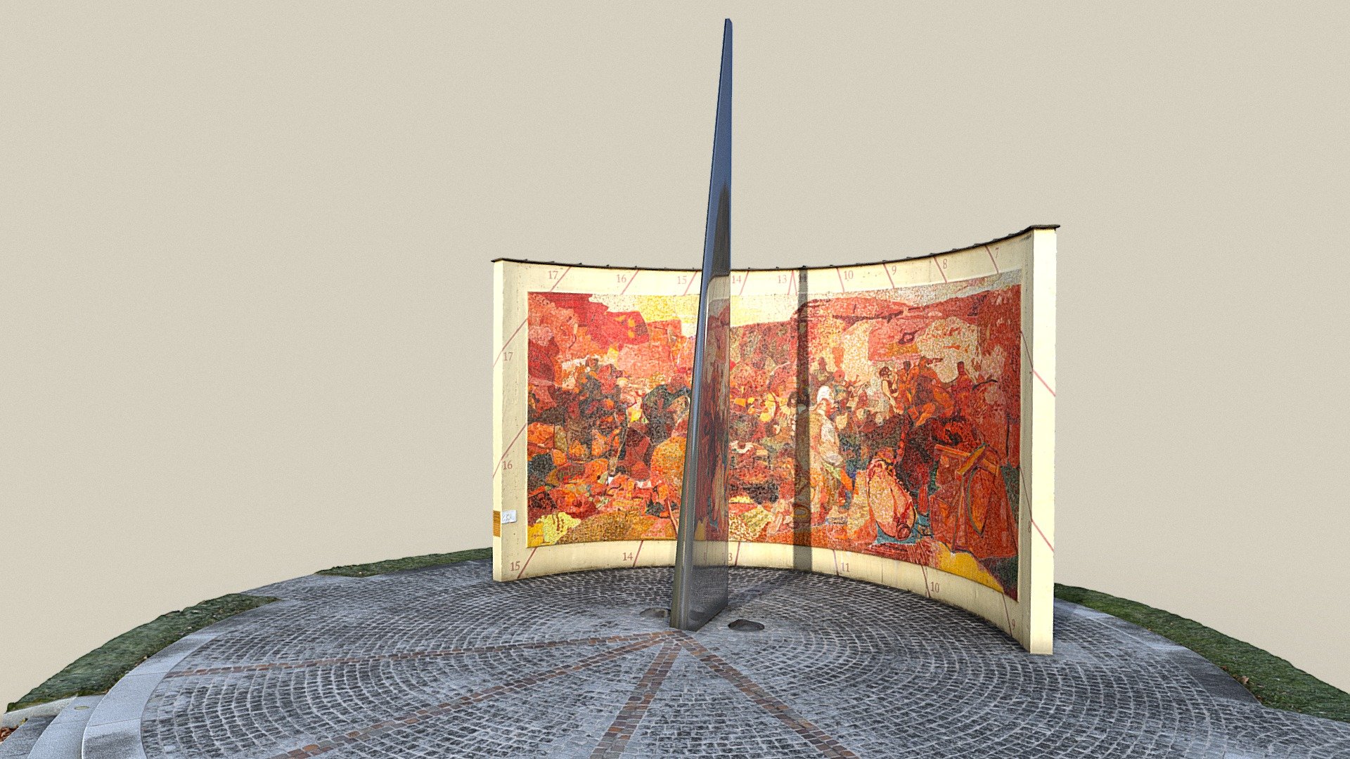 Sonnenuhr — Sketchfab embed 3D viewer