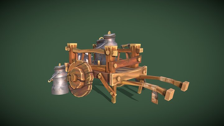 [Student Work] A farmer's cart 3D Model