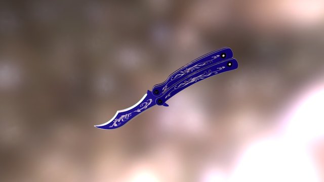 Butterfly Knife 3D Model