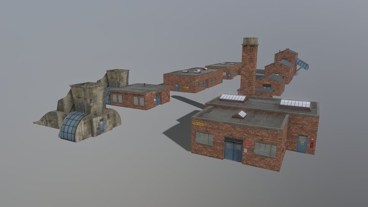 Colliery Outbuildings 3D Model