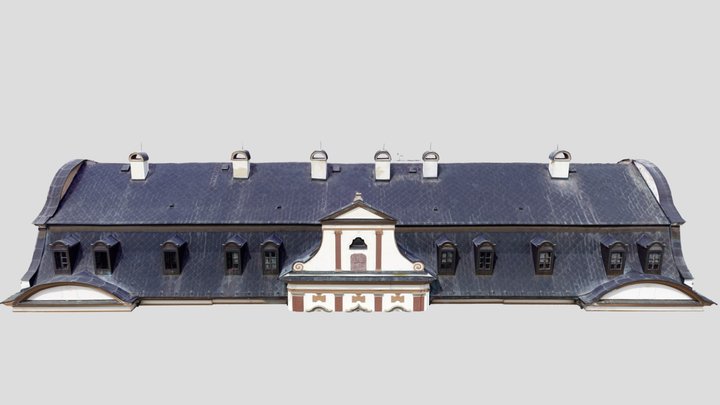 Hisotrical building roof 3D Model