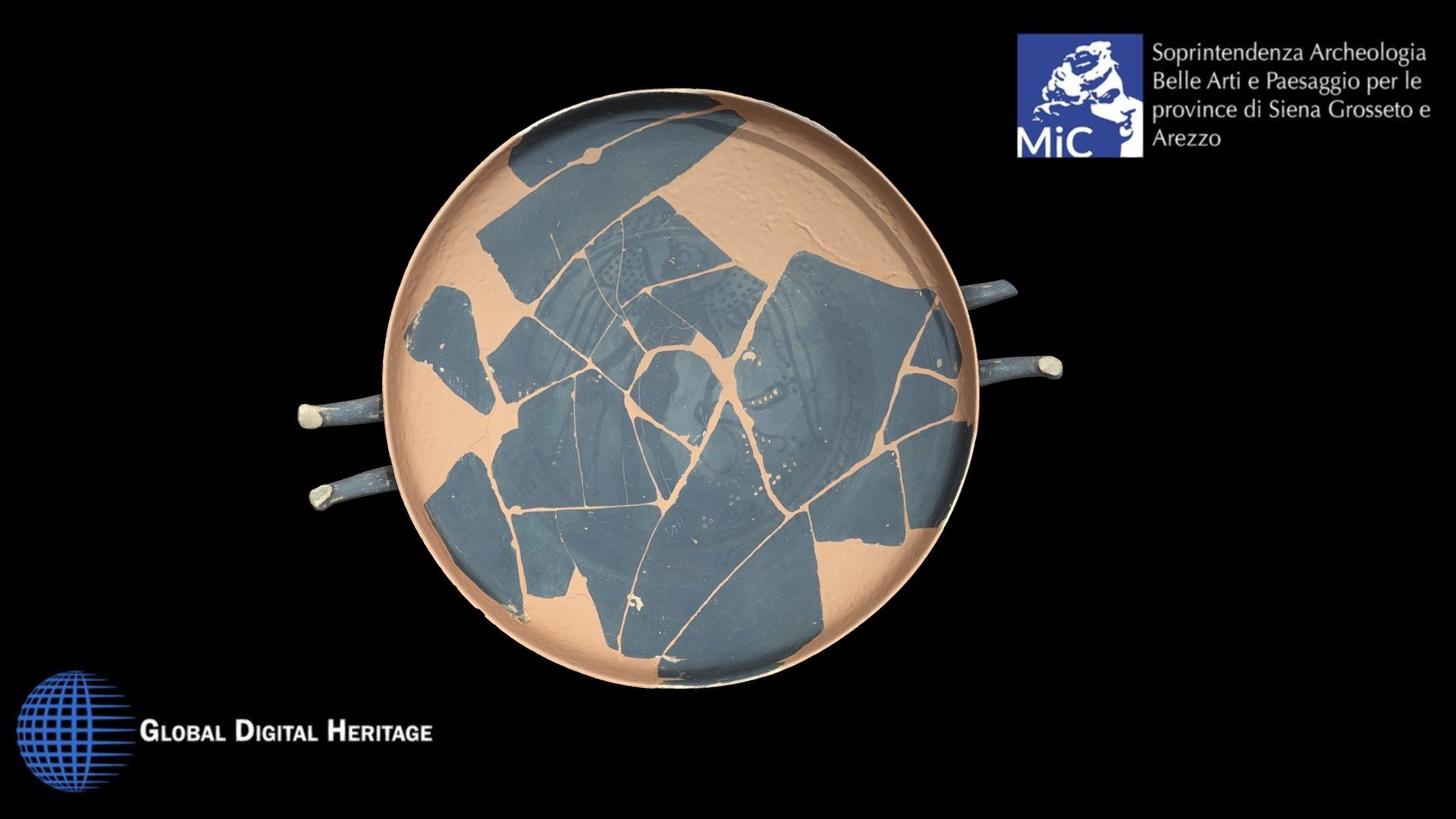 Etruscan kylix, Poggio Pinci