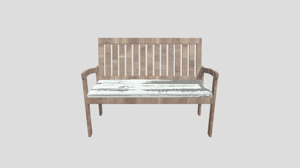 Armchair Wooden 3 Seater