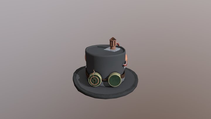 simple steamunk top hat 3D Model