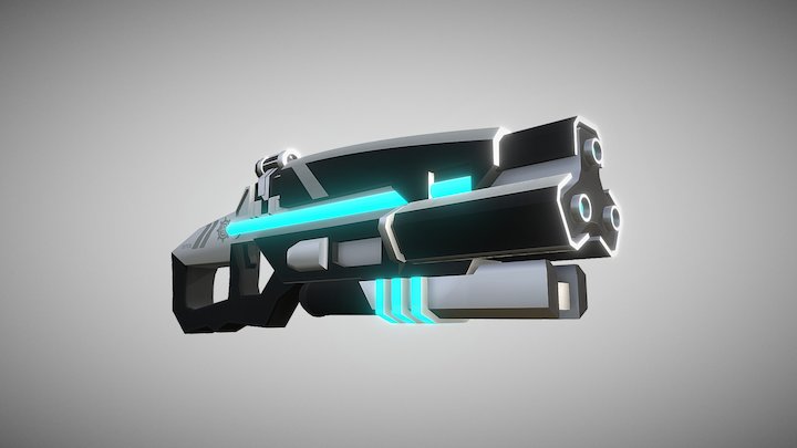 Sci-fi gun 3D Model