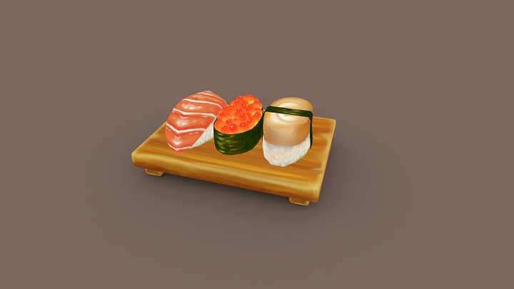 Sushi Bar 3D Model