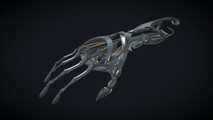 Etherium Hand Prosthetic 3D Model