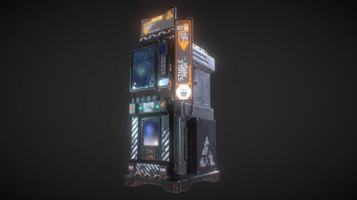 Sci-Fi Vending Machine - 02 3D Model