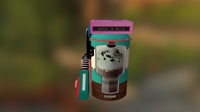 OREO® MilkShakes Machine 3D Model