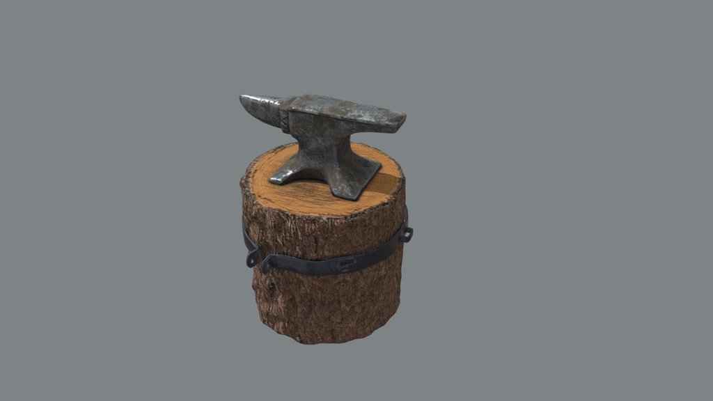 Blacksmith Anvil - Game Ready Prop