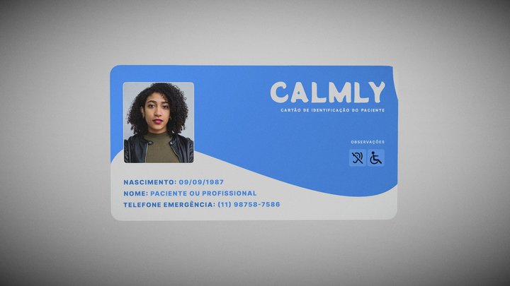 Calmly ID card 3D Model