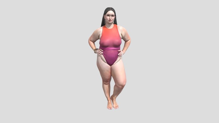 Bold in Burgundy 3D Model