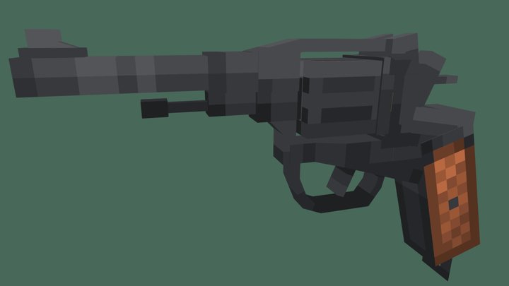 Nagant M1895 (BlockFront) 3D Model