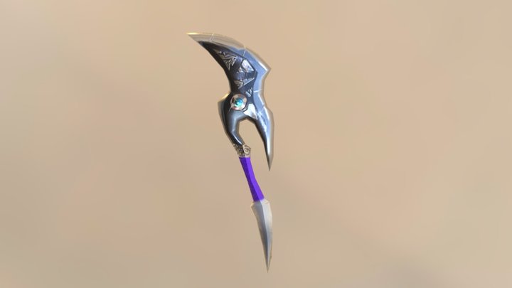 Silver Axe 3D Model