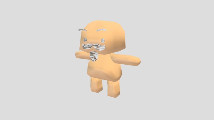 the velasco with stache 3D Model