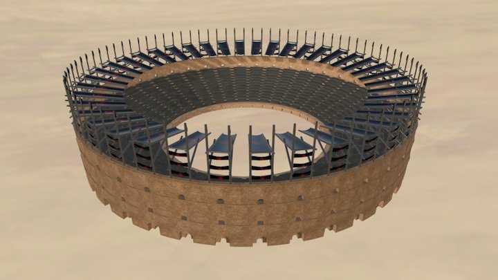 Targaryen Battle Arena 3D Model