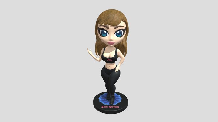 June Lovejoy Anime Model 3D Model