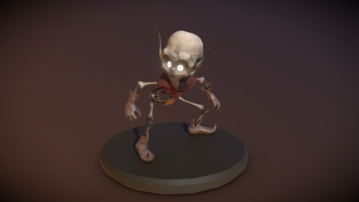 Goblin skeleton - Pose 3D Model