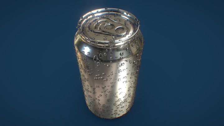 Realistic Condensation Can 3D Model