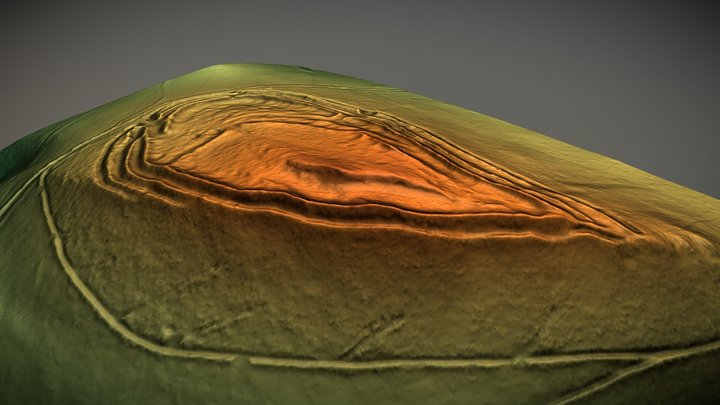 Burrow Hill Camp, Shropshire (UK) – Free 3D Model STL