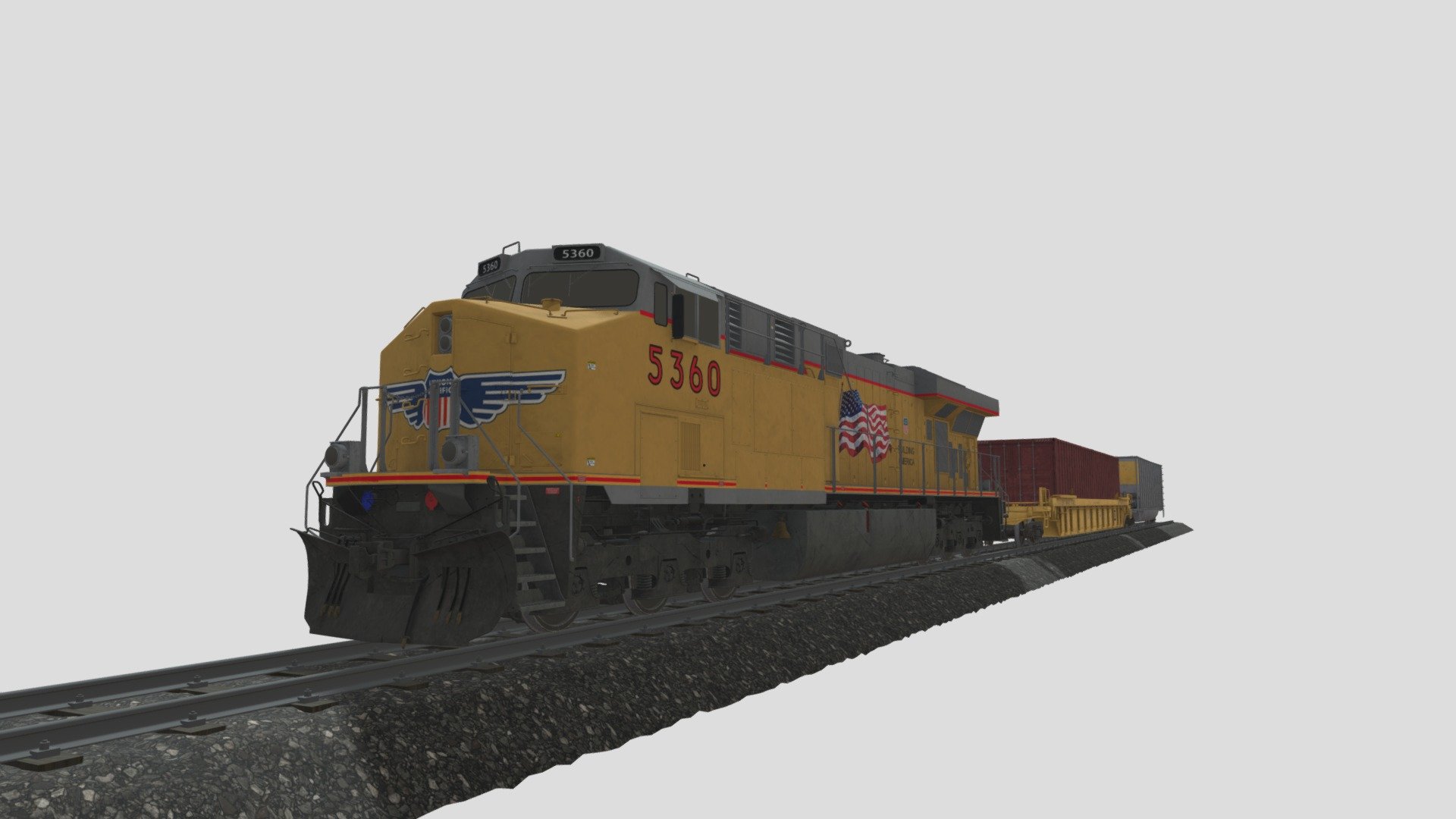 Modern Union Pacific Train