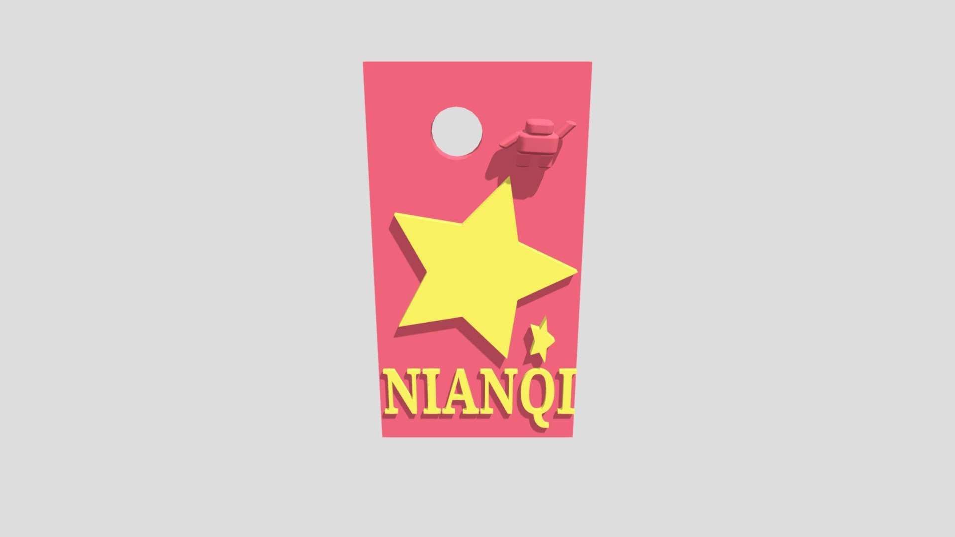 Name Keychain -nianqi