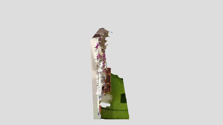 Flower Wall 3D Model