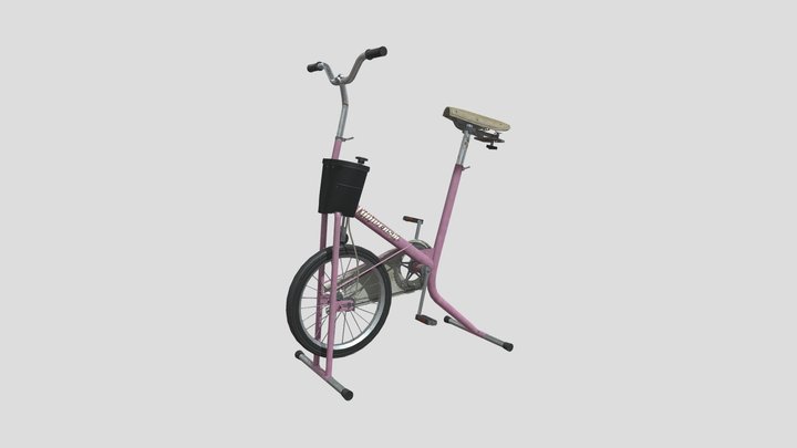 Vintage exercise bicycle 3D Model