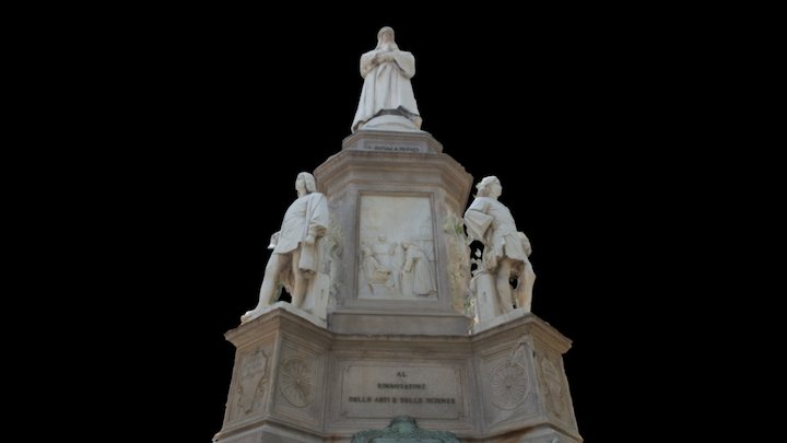 Monumento a Leonardo da Vinci 3D Model