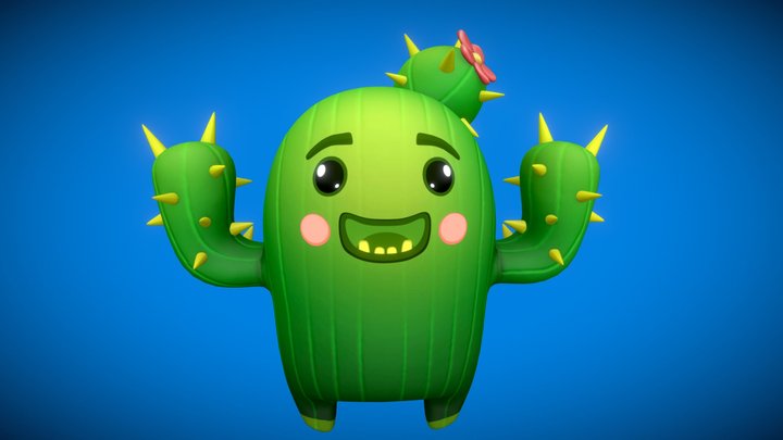 Mr Cactusio! Cactus 3D Model