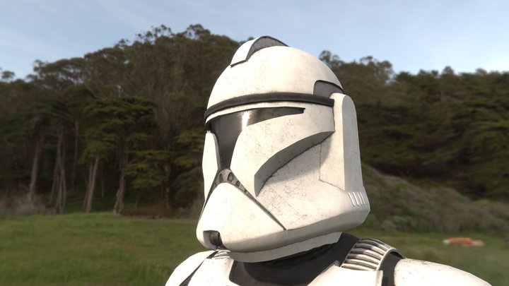 BF2 CLONE TROOPER Phase 1 3D Model
