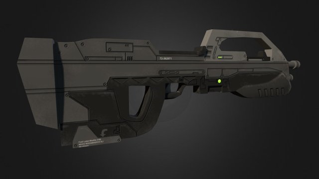 Science Fiction Gun 3D Model