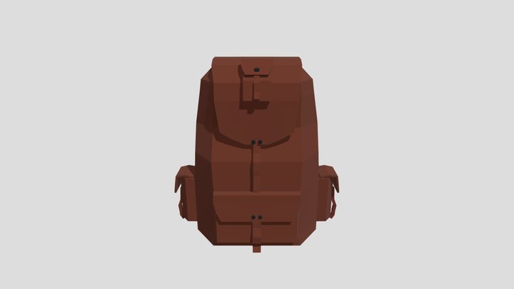 Free Assets: Low poly Backpack 3D Model