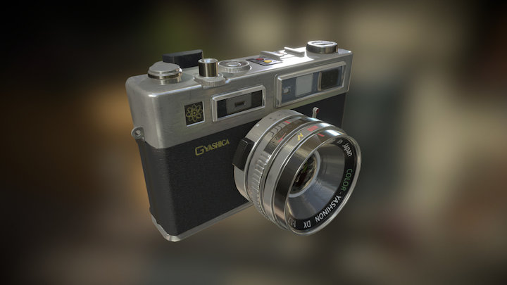 Camera - Yashica Electro 35 GSN 3D Model