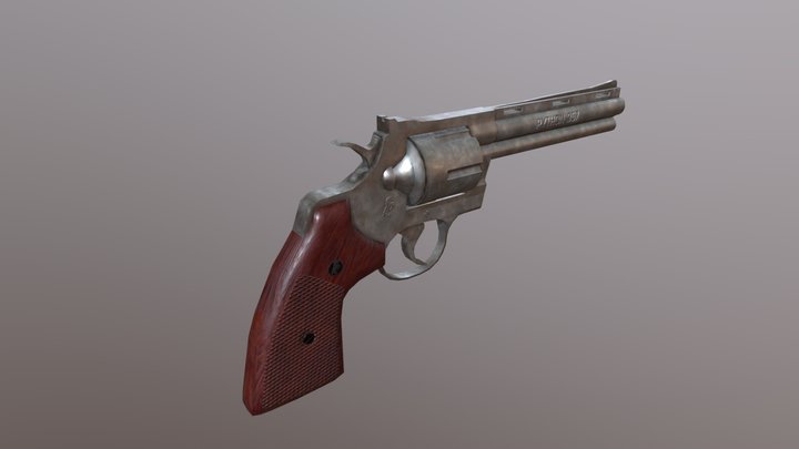 Python revolver 3D Model