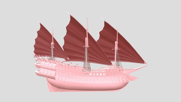 Nitara's Pirate Ship 3D Model