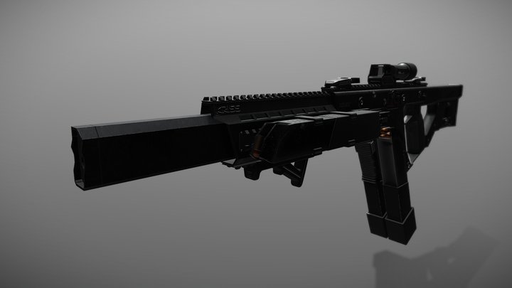 Kriss Vector model with modifications 3D Model
